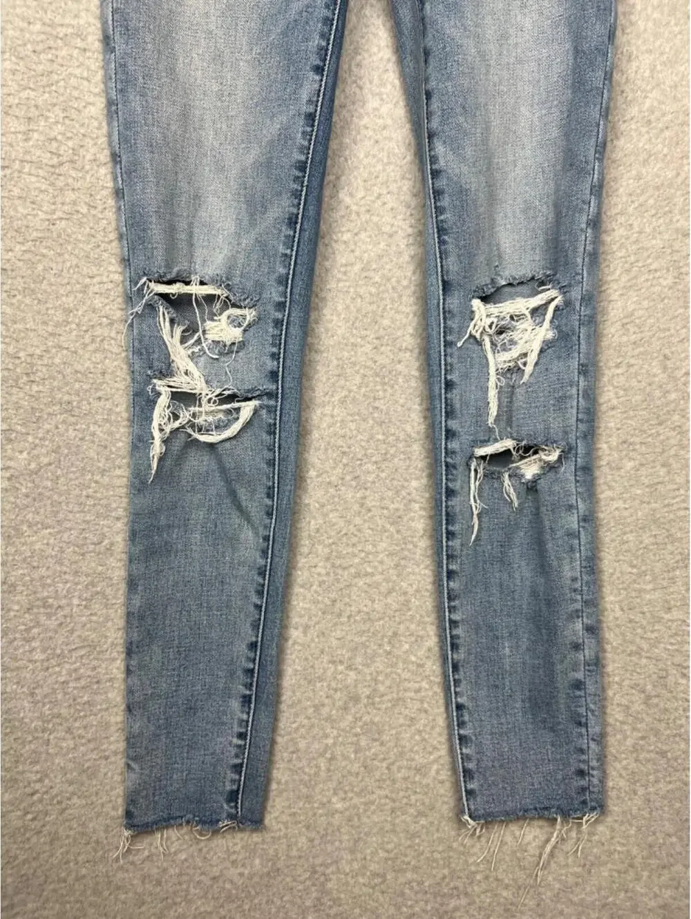 American Eagle High Rise Jegging Denim Jeans Womens Size 00S Distressed
